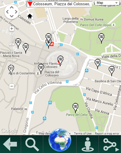 Map of Roman Colosseum Map of Roman Colosseum