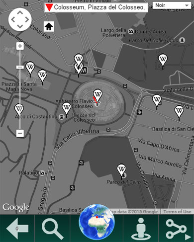 Map of Roman Colosseum Map of Roman Colosseum